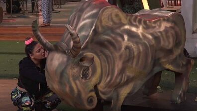 Bigg Boss 14: Rakhi Sawant whispers a secret wish in the new bull statue’s ears, find here