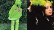 Billie Eilish Goes All Neon As She Matches Her Hoodie To Toe With Her Hair Colour
