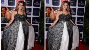 Black & White: Aashika Bhatia looks hot in her sequinned gown, fans go gaga