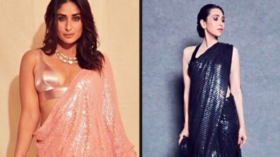 [Bollywood Sissy] Karishma Kapoor VS Kareena Kapoor, Who Blings Up In Sequin Saree The Most: Rate The Best