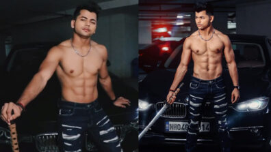 Brown Munde: Aladdin hottie Siddharth Nigam burns the oomph quotient in while shooting with his BMW, shirtless video goes viral