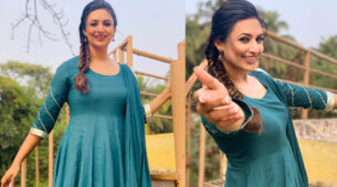 Desi Girl: Divyanka Tripathi looks resplendent in designer blue Kurta, fans love it