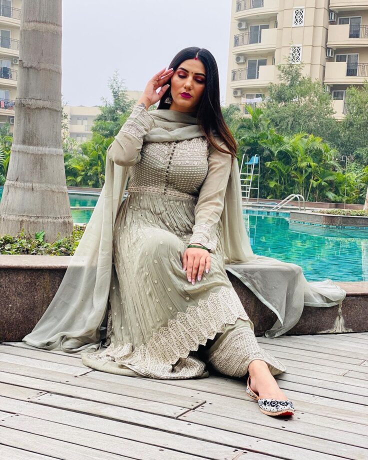 Desi Hot: Mesmerizing Punjabi Suit Looks Of Sapna Choudhary - 4