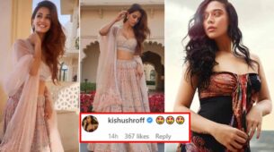 Disha Patani looks smoking hot in lehenga, Krishna Shroff loves it