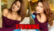 Bigg Boss fame Shehnaaz Gill looks stunning in off-shoulder top, fans go gaga