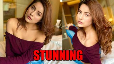 Bigg Boss fame Shehnaaz Gill looks stunning in off-shoulder top, fans go gaga