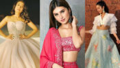 Gorgeous Ethnic Divas: Tara Sutaria, Janhvi Kapoor & Neha Kakkar look smoking hot in Indo-Western designer lehenga & gown, fans want to frame the looks