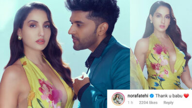 Guru Randhawa wishes Nora Fatehi on her Birthday, Nora comments “Thank u babu”