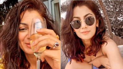 Holiday Vibes: Kumkum Bhagya’s Sriti Jha enjoys wine while chilling at the beach, netizens love her ‘poetic’ caption