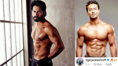 Hottie Alert: Varun Dhawan flaunts his rock-hard abs with his latest shirtless photo, Tiger Shroff reacts