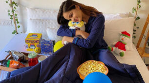 I am all cozied up: Taarak Mehta Ka Ooltah Chashmah’s Palak Sindhwani aka Sonu gives a cute hug to someone special in her bedroom, netizens love it