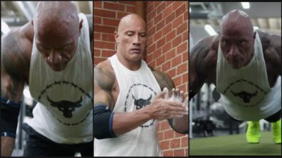 Inspiring Workout Video: Dwayne Johnson aka The Rock sweats it out in the gym, fans impressed with those big biceps