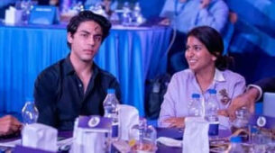 #IPLAuction2021: Shah Rukh Khan’s son Aryan Khan & Juhi Chawla’s daughter Jahnavi Mehta attend event together, fans delighted