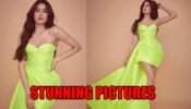 Janhvi Kapoor shares stunning pictures in neon green dress, fans can’t stop drooling