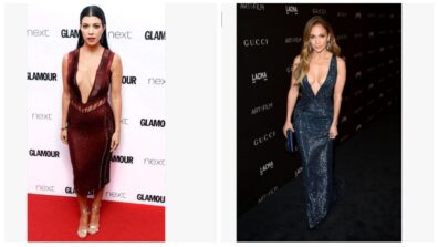 Jennifer Lopez vs Kourtney Kardashian: Who looks stunning in a plunging dress?