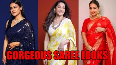 Kajol, Madhuri Dixit & Vidya Balan’s Most Gorgeous Saree Looks for Ethnic Fashion Inspiration