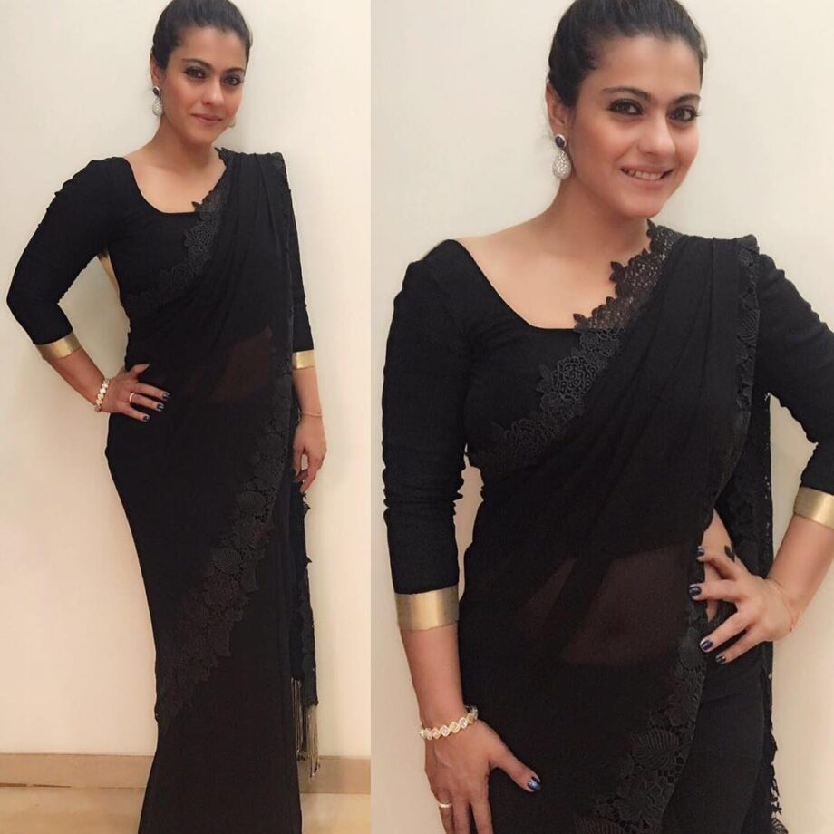 Kajol, Madhuri Dixit & Vidya Balan’s Most Gorgeous Saree Looks for Ethnic Fashion Inspiration - 1