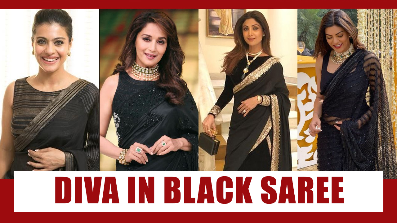 Kajol, Madhuri Dixit, Shilpa Shetty, Sushmita Sen: The Hottest 90s Diva In  Black Saree | IWMBuzz