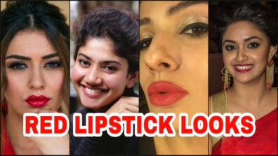 Keerthy Suresh, Sai Pallavi, Hansika Motwani, Raveena Tandon: Hottest red lipstick pout moments