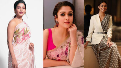 Keerthy Suresh Vs Nayanthara Vs Samantha Akkineni: Which South actress looks most gorgeous in embellished fabric printed designer saree?