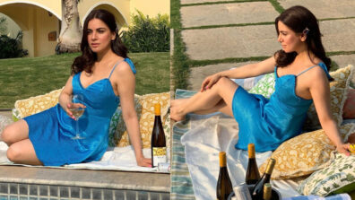 Kundali Pool Babe: Shraddha Arya is a resplendent young water baby in blue outfit, fans can’t stop drooling