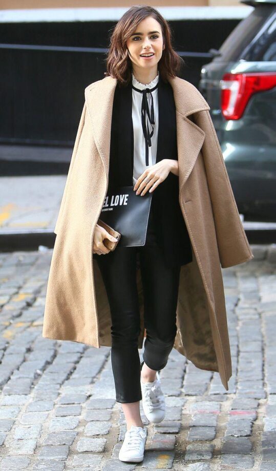 Lily Collins Best Five Winter Outfits, See Here - 0