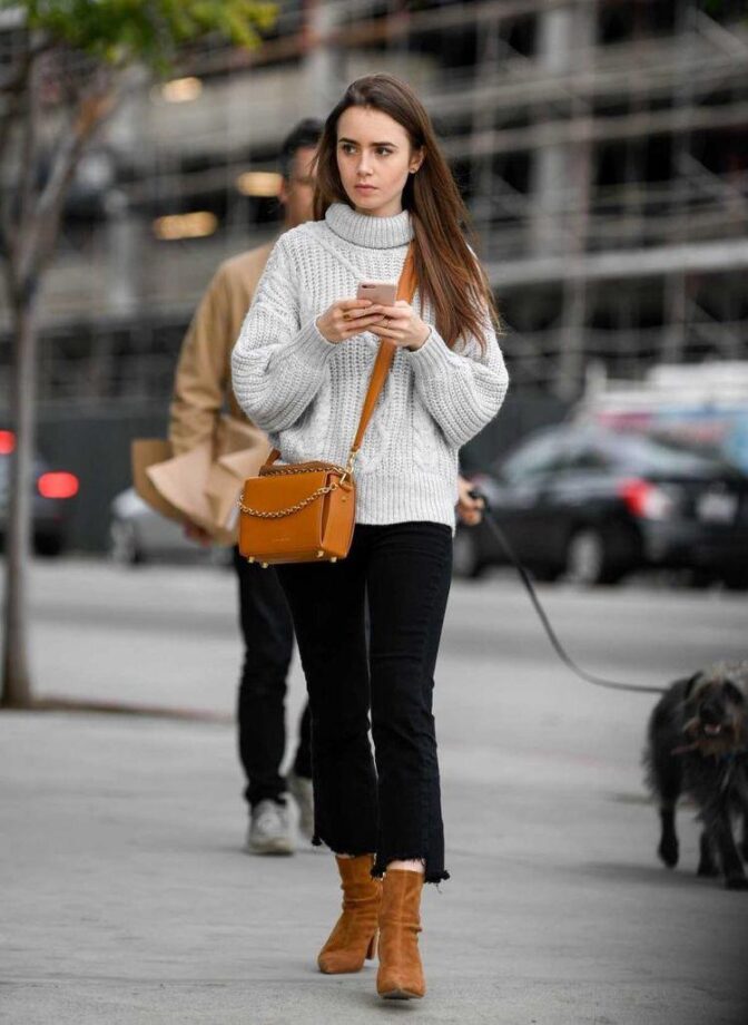 Lily Collins Best Five Winter Outfits, See Here - 1