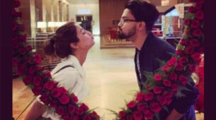 Love Goals: Hina Khan and her hubby get ready for a romantic kiss in public, fans frame the moment