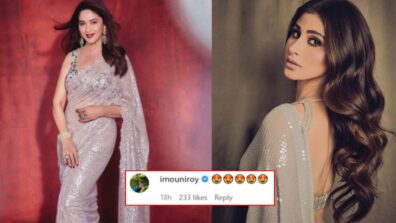 Madhuri Dixit looks stunning in shimmery saree, Mouni Roy can’t stop drooling