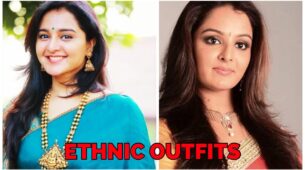 Manju Warrier Looks Beautiful In Saree With Ethnic Jewellery