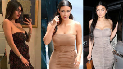 Mia Khalifa, Kim Kardashian & Kylie Jenner’s HOTTEST strapless bodycon dress moments that set internet on fire