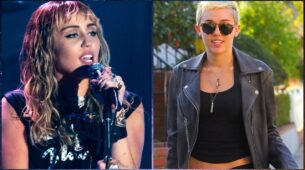 Miley Cyrus Stuns In Leather Jacket And Shorts; See Pics