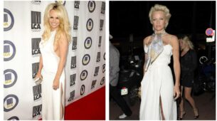 Take A Look At Pamela Anderson’s Elegant White Gown