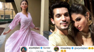 Mouni Roy is a ‘dirty yet happy’ soul, gives flying kisses to Arjun Bijlani for THIS reason on social media