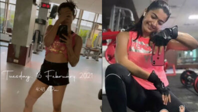 National Crush: Rashmika Mandanna melts internet with her latest workout mirror selfie in sports bra and shorts, fans fall in love