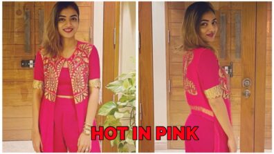 Nazriya Nazim Looks Hot In Pink Outfit