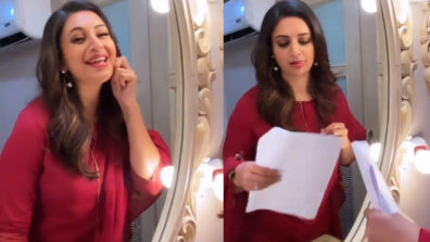 [OMG Actor Busted]  This is what Divyanka Tripathi does inside her vanity fan before shooting