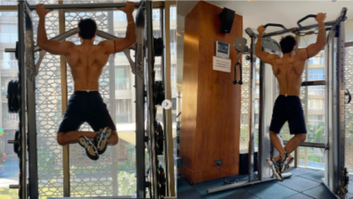 Perfect Abs: Pearl V Puri flaunts his muscular body while working out