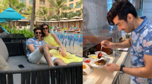 Perfect Staycation: Mohit Seghal shares a lovey-dovey moment with his lady love Sanaya Irani on Valentine’s Day, fans love it