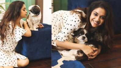 Pet Love: Keerthy Suresh shares super adorable moment with her cute dog, netizens melt in awe