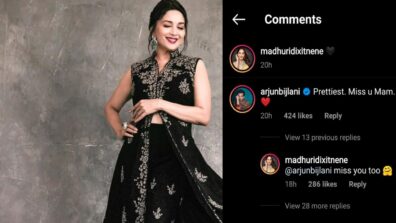 Prettiest, miss you ma’am: Arjun Bijlani is awestruck by Madhuri Dixit’s beauty, actress leaves an adorable response