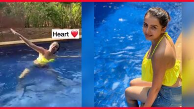 Private Pool Video Leaked: Shrenu Parikh is the hottest water baby in yellow sleeveless swimwear, fans find it burning hot