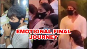 Rajiv Kapoor Funeral Video: Ranbir Kapoor, Alia Bhatt, Shah Rukh Khan seen during final journey