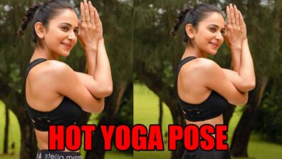 Rakul Preet Singh strikes hot yoga pose, fans love it