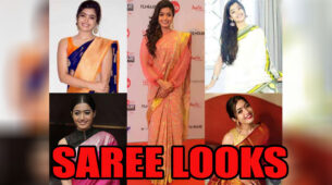 Rashmika Mandanna Looks Just Perfect In Sarees: Take A Look