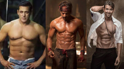 Salman Khan Vs Shah Rukh Khan Vs Hrithik Roshan: Which superstar has the best shirtless six pack look? Vote now