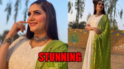 Style Your Oxidised Jewellery With Chikankari Suit With Haryanvi Singer Sapna Choudhary