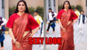 Sapna Choudhary Exactly Knows How To Ace The Red Saree With Designer Blouse: Have A Look