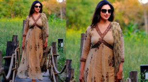 Sassy Babe: Divyanka Tripathi looks stunning in her designer ethnic suit, fans love it