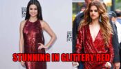 Sensational Selena Gomez Flaunts In All Glittery RED As She Looks Stunning